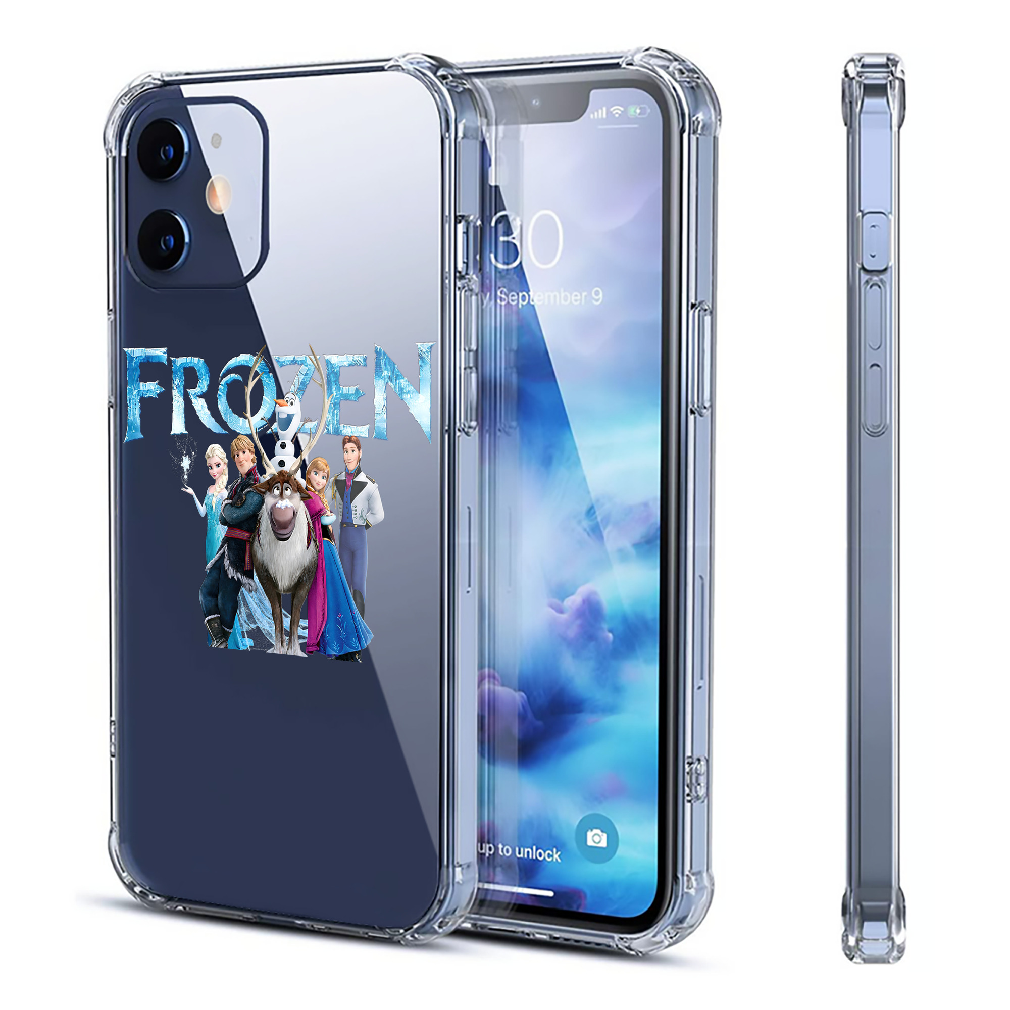 （画像用） アナと雪の女王 アンナ エルサ Frozen Anna Elsa 【iPhone 12シリーズ対応】透明スマホケース（クリアソフトケース）